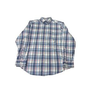 Vineyard Vines Performance Classic Fit Tucker Shirt Blue Red Plaid Mens Large